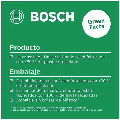 Bosch ▫️ Medidor de humidade UniversalHumid (resultados precisos graças à seleção do tipo de madeira e LED indicador para uma interpretação fácil dos resultados, em embalagem para comércio eletrónico) 3