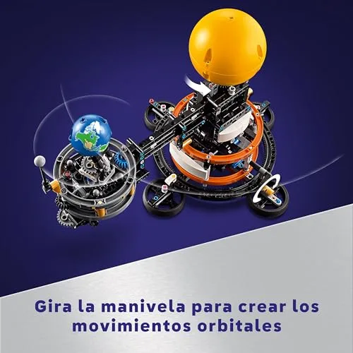 LEGO ▫️ Technic Planeta Terra e Lua em Órbita – Brinquedo de Astronomia e Sistema Solar, Presente Espacial para Crianças a partir dos 10 Anos, Jogo Educativo dos Planetas 42179 4