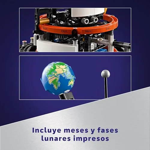 LEGO ▫️ Technic Planeta Terra e Lua em Órbita – Brinquedo de Astronomia e Sistema Solar, Presente Espacial para Crianças a partir dos 10 Anos, Jogo Educativo dos Planetas 42179 5