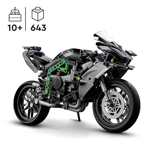 LEGO ▫️ Technic Moto Kawasaki Ninja H2R Brinquedo de construção, kit de modelo em escala colecionável de veículo, presente para meninos e meninas a partir dos 10 anos 42170 2