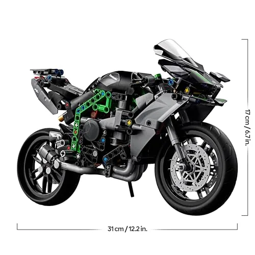 LEGO ▫️ Technic Moto Kawasaki Ninja H2R Brinquedo de construção, kit de modelo em escala colecionável de veículo, presente para meninos e meninas a partir dos 10 anos 42170 6