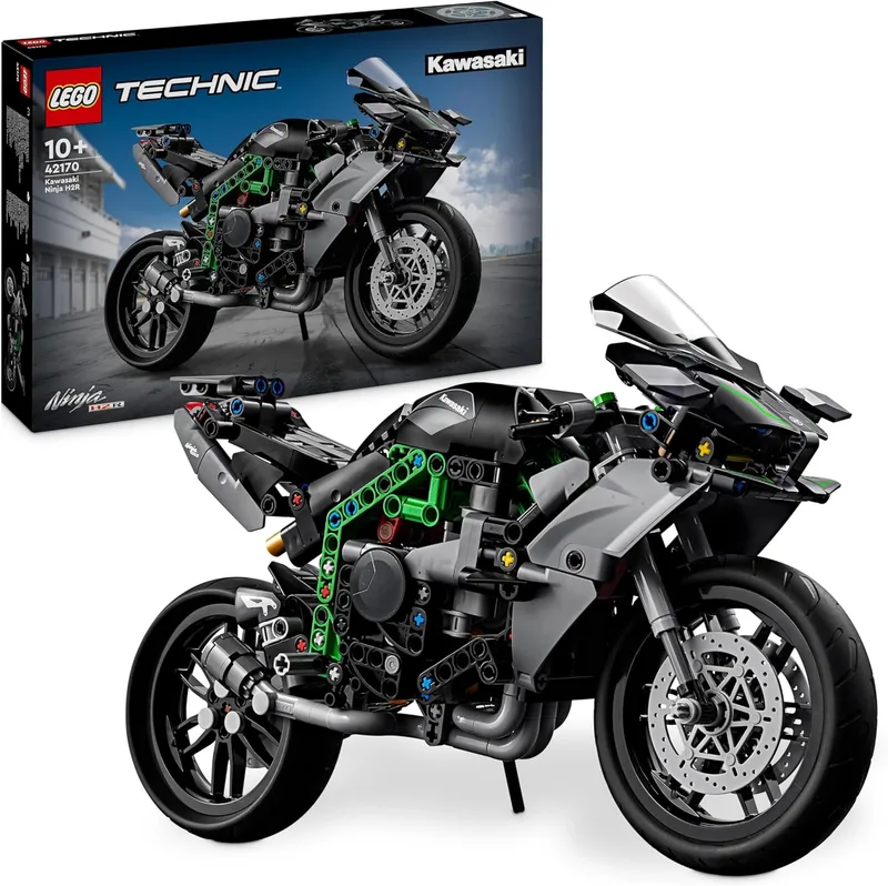 LEGO ▫️ Technic Moto Kawasaki Ninja H2R Brinquedo de construção, kit de modelo em escala colecionável de veículo, presente para meninos e meninas a partir dos 10 anos 42170