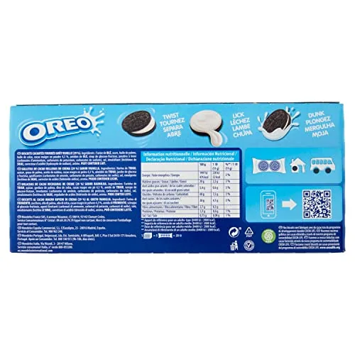 Oreo ▫️ Original – Bolachas de cacau recheadas com creme de baunilha, 220 g – Caixa com 5 pacotes (pacote de 3) 4