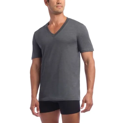 Nautica ▫️ Conjunto de 3 T-shirts com decote em V e efeito mesclado - T-shirt para homem (Conjunto de 3) 2