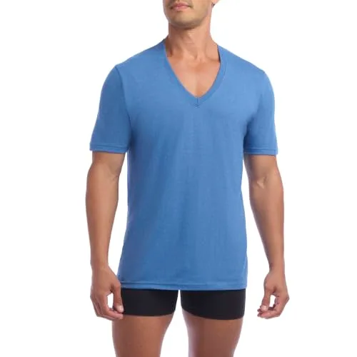 Nautica ▫️ Conjunto de 3 T-shirts com decote em V e efeito mesclado - T-shirt para homem (Conjunto de 3) 3
