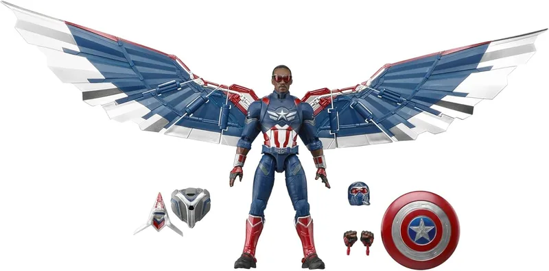 Marvel ▫️ Série Legends - Capitão América - Capitão América: Admirável Mundo Novo - Figura de 15cm