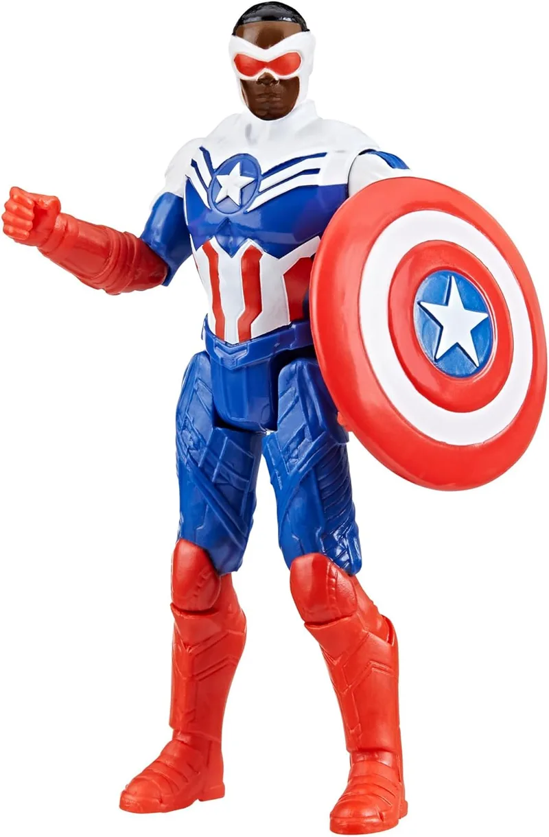 Star Wars ▫️ Hasbro Marvel Marvel Avengers Epic Hero Series, Capitão América, Figura de Ação, Design Moderno, Brinquedo Marvel para Rapazes e Raparigas a partir dos 4 anos, Escudo Tricolor, Inspirado no Filme