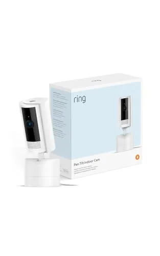 Ring ▫️ Câmara interior orientável (Pan-Tilt Indoor Camera) | Câmara de segurança com ligação à tomada, para animais de estimação, orientável 360° na horizontal e 169° na vertical | Protect gratuito durante 30 dias 3
