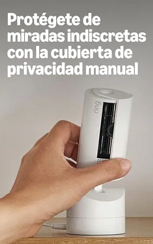 Ring ▫️ Câmara interior orientável (Pan-Tilt Indoor Camera) | Câmara de segurança com ligação à tomada, para animais de estimação, orientável 360° na horizontal e 169° na vertical | Protect gratuito durante 30 dias 6