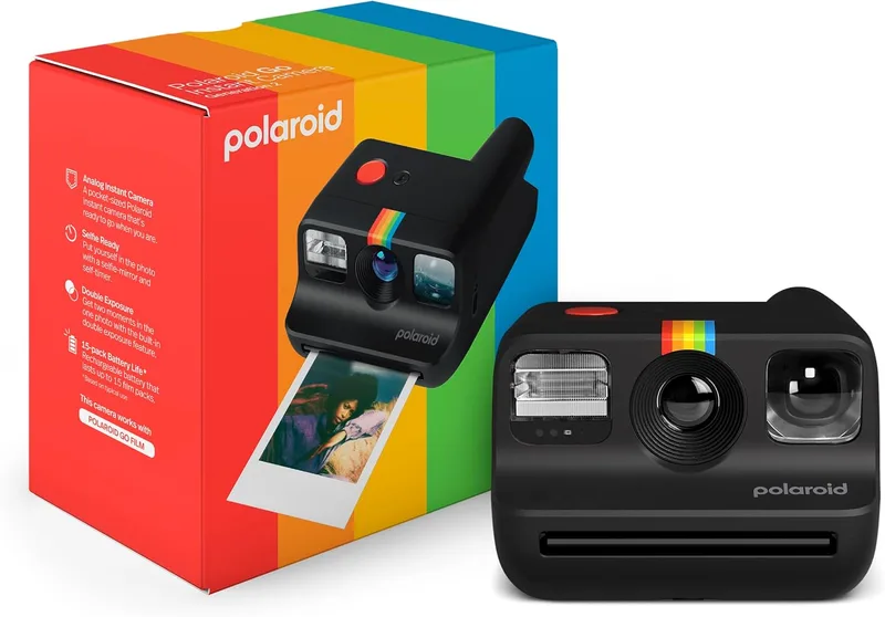 Polaroid ▫️ Go Generation 2 Câmara instantânea - Preto (9096), Apenas a câmara