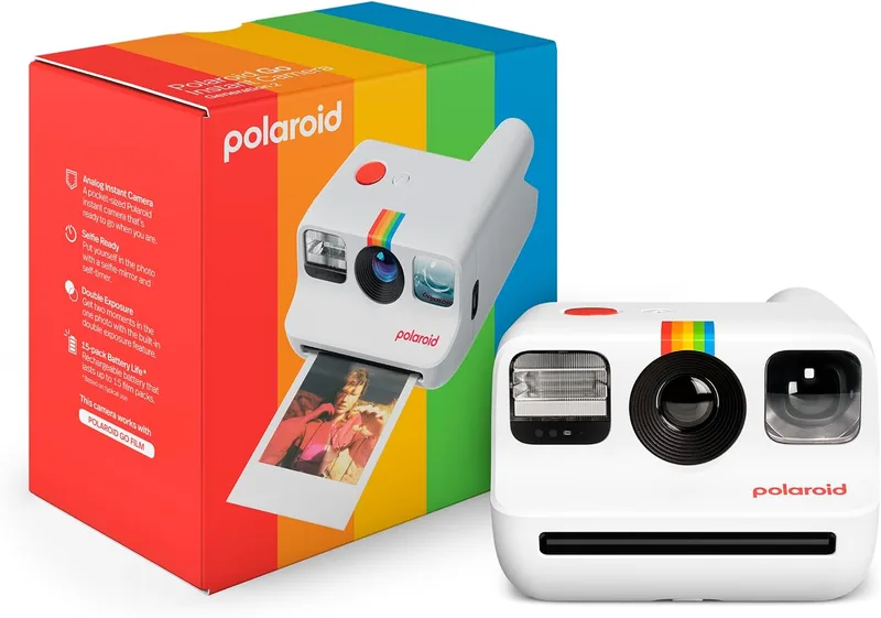 Polaroid ▫️ Máquina fotográfica instantânea Go Generation 2 - Branco (9097), apenas máquina fotográfica