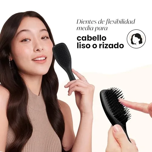 Tangle Teezer ▫️ Mini Ultimate Detangler - Escova Mini para Desembaraçar Cabelo Seco e Molhado - Adequada para Todos os Tipos de Cabelo - Perfeita para Crianças e Viagens - Preta 3