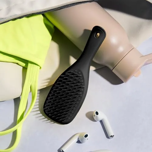 Tangle Teezer ▫️ Mini Ultimate Detangler - Escova Mini para Desembaraçar Cabelo Seco e Molhado - Adequada para Todos os Tipos de Cabelo - Perfeita para Crianças e Viagens - Preta 5