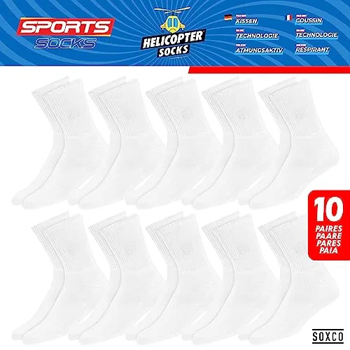 SOXCO ▫️ 10 pares de meias curtas para mulher e homem, de verão, em pacote de 10 3