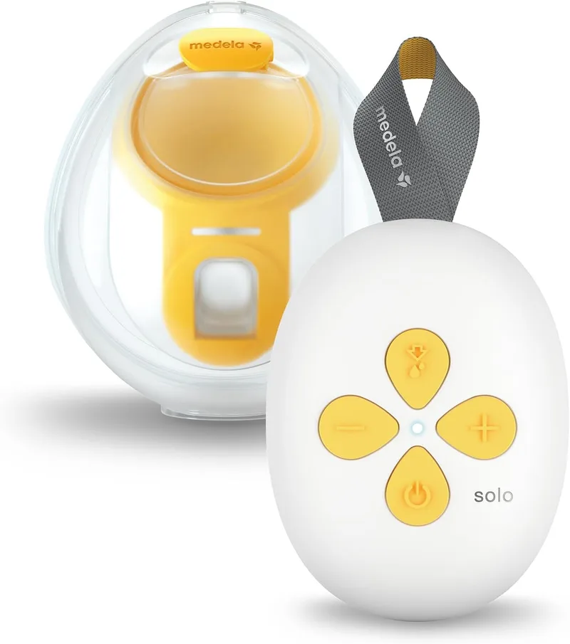 Medela ▫️ Bomba tira leite eléctrica Solo Hands-Free, individual, compacta e leve, compatível com a aplicação Family.