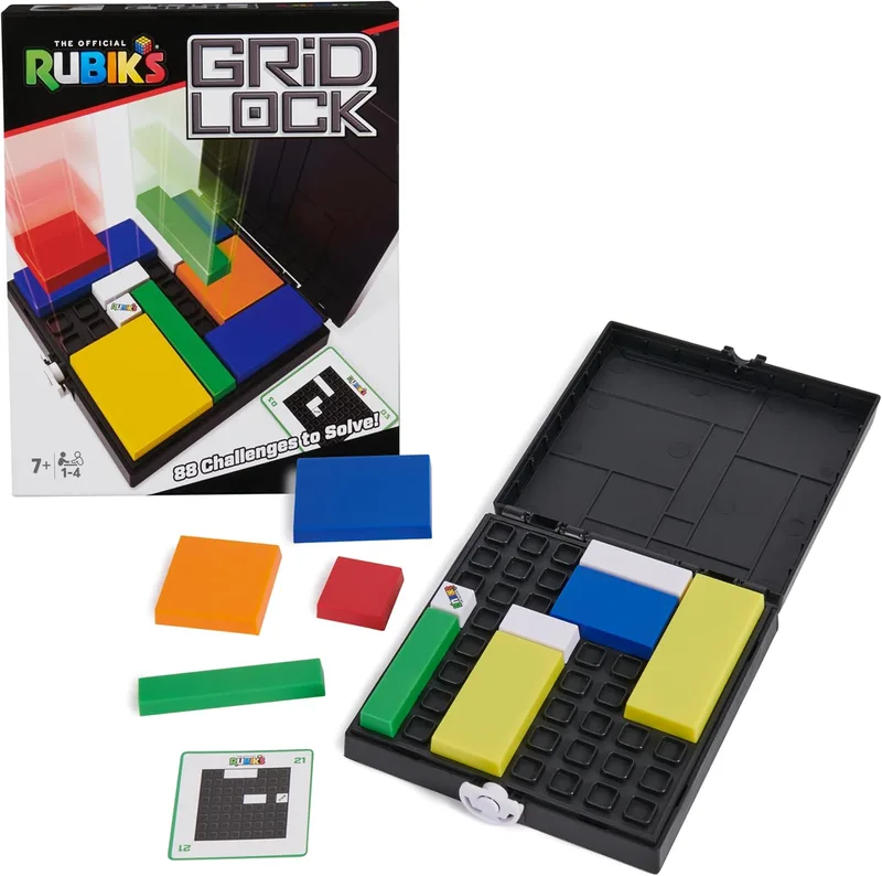 Rubik's ▫️ Cubo Gridlock - Brinquedo quebra-cabeças - Jogos de resolução de problemas - Cubo de Rubik - Brinquedos de ingenuidade - Brinquedos para crianças a partir dos 8 anos