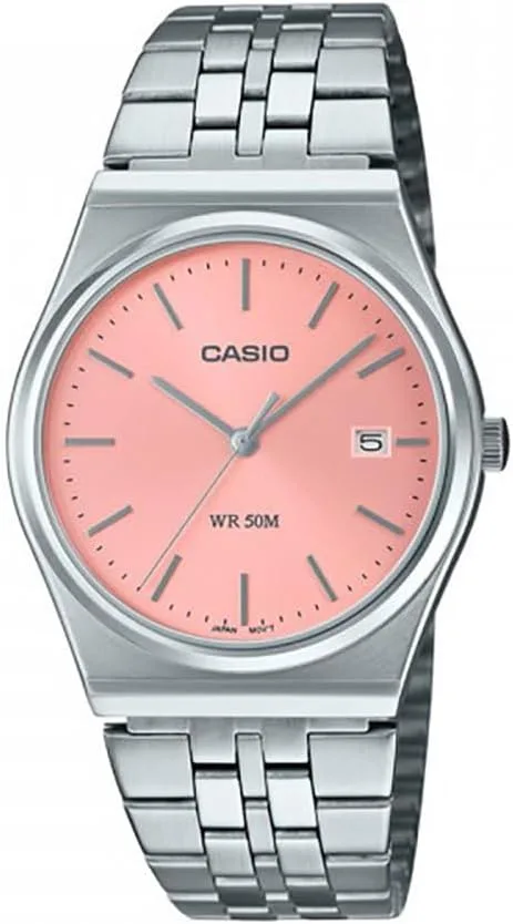 Casio ▫️ Pulseira para mulher MTP-B145D-4AVEF - Relógio - Aço - Cor prateada - 35 mm