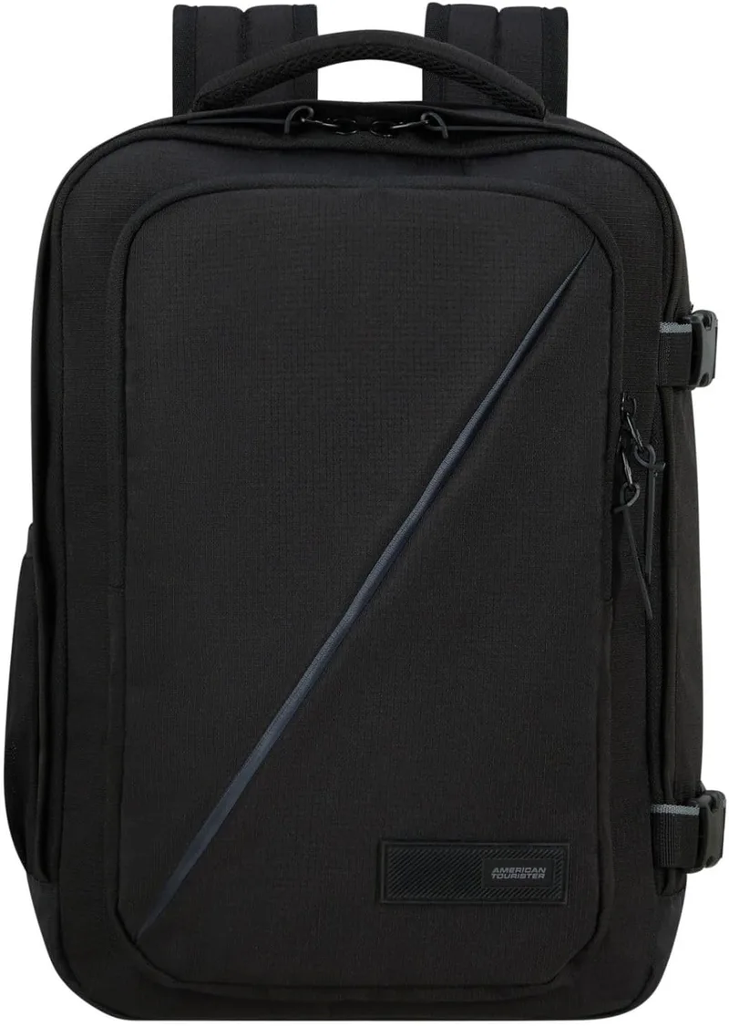 American Tourister ▫️ Take2Cabin, saco de cabine da Ryanair, 25 x 20 x 20 x 40 cm, 24 L, 0,40 kg, bagagem de mão, saco de cabine, mochila de metro, preto (preto)