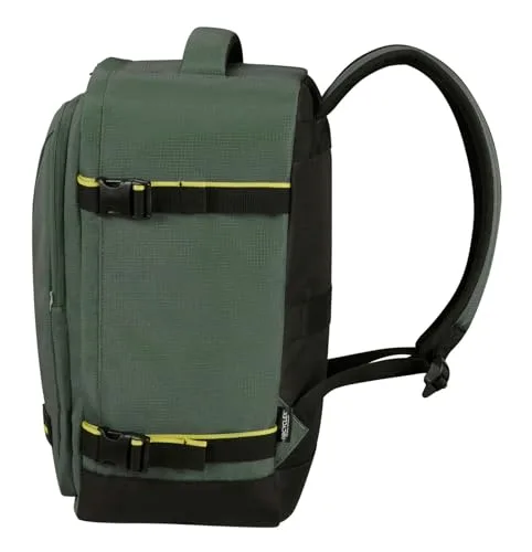 American Tourister ▫️ Take2Cabin - Ryanair Mala de Cabine 25 x 20 x 40 cm, 24 l, 0,40 kg, Bagagem de Mão, Mochila de Avião S para Colocar Debaixo do Assento, Grün (Dark Forest) 3