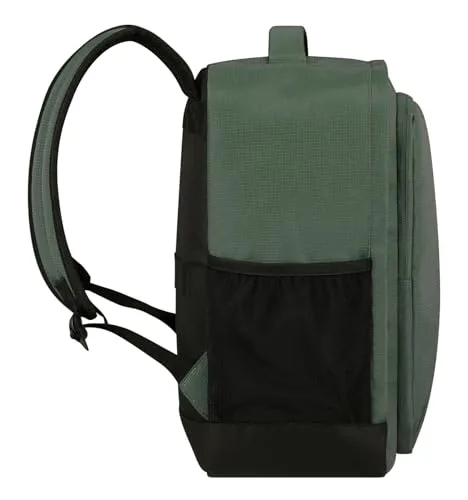 American Tourister ▫️ Take2Cabin - Ryanair Mala de Cabine 25 x 20 x 40 cm, 24 l, 0,40 kg, Bagagem de Mão, Mochila de Avião S para Colocar Debaixo do Assento, Grün (Dark Forest) 5