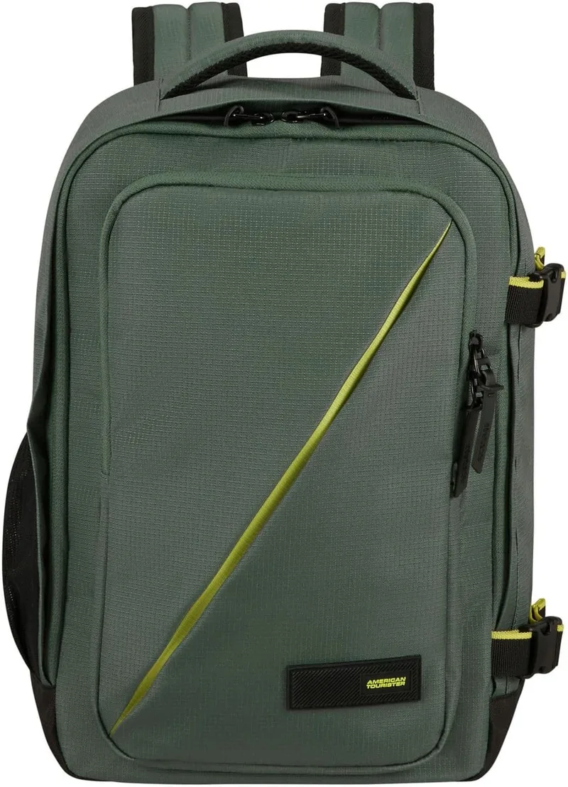 American Tourister ▫️ Take2Cabin - Ryanair Mala de Cabine 25 x 20 x 40 cm, 24 l, 0,40 kg, Bagagem de Mão, Mochila de Avião S para Colocar Debaixo do Assento, Grün (Dark Forest)
