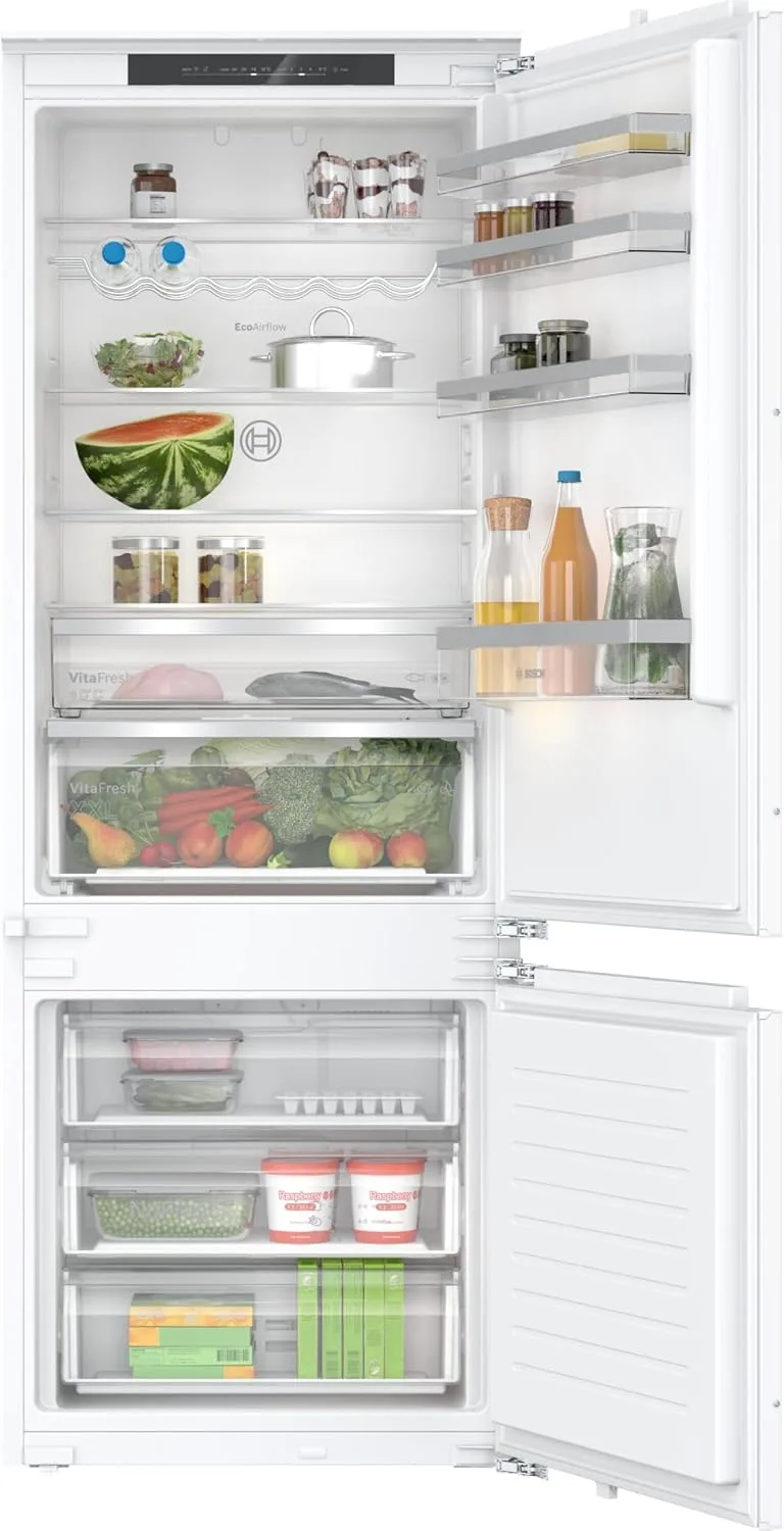 Bosch ▫️ Frigorífico combinado para encastrar, Série 4, NoFrost, KBN96VFE0 | Evita a formação de gelo e mantém os alimentos frescos.
