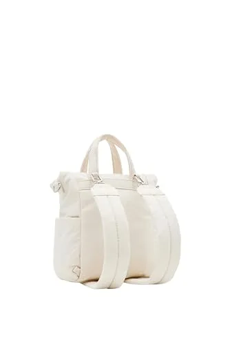 Desigual ▫️ Bols_Basic MODULAR Acessórios - Mala de nylon para mulher, cor branca, Branco 2