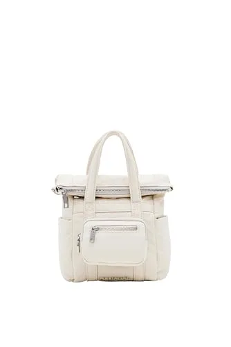 Desigual ▫️ Bols_Basic MODULAR Acessórios - Mala de nylon para mulher, cor branca, Branco 4