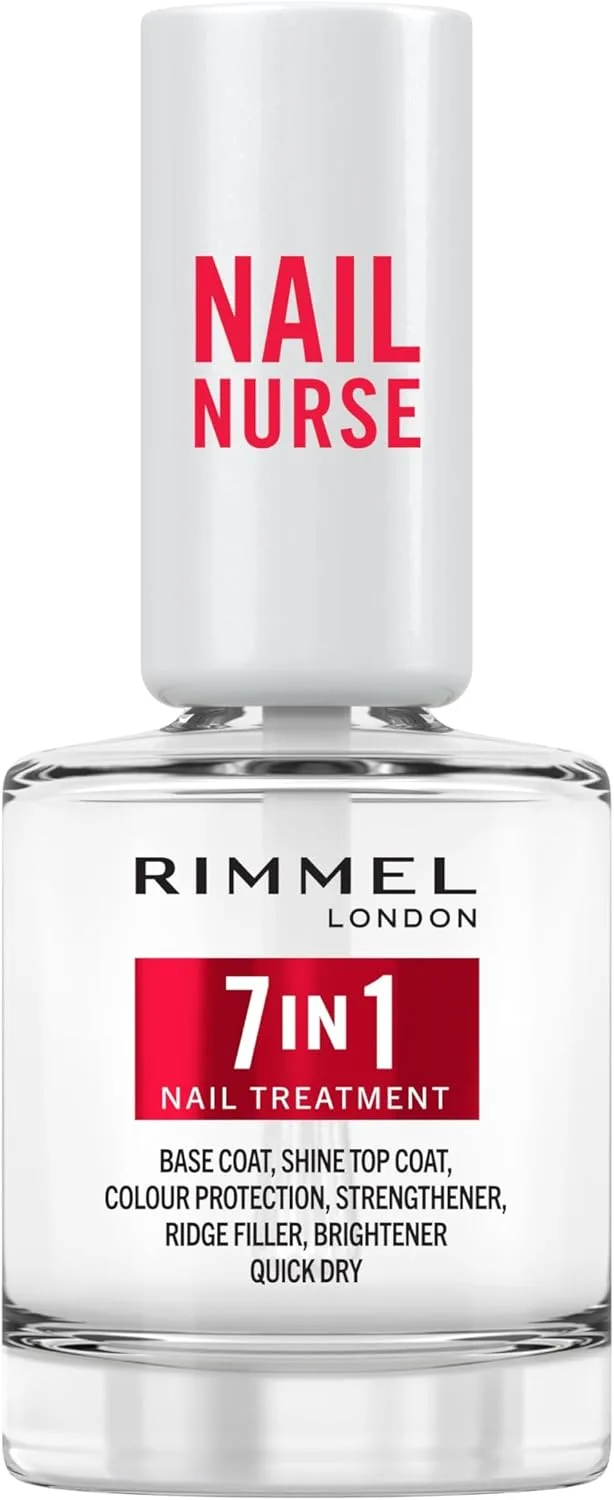Rimmel London ▫️ Cuidado das Unhas, Multi Benefício 7 em 1, Tratamento de Unhas, 12 ml