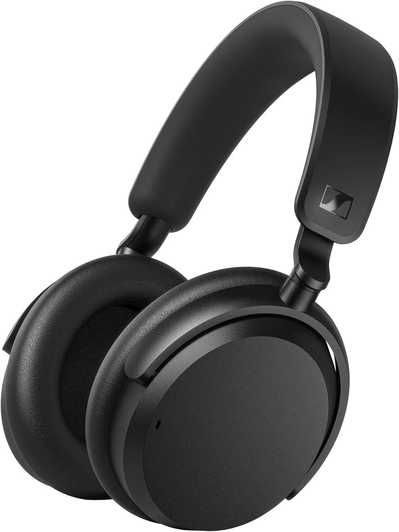 Auriculares sem fios Bluetooth Sennheiser ACCENTUM, autonomia da bateria de 50 h, cancelamento de ruído híbrido (ANC), conforto durante todo o dia e receção de voz nítida para chamadas, preto