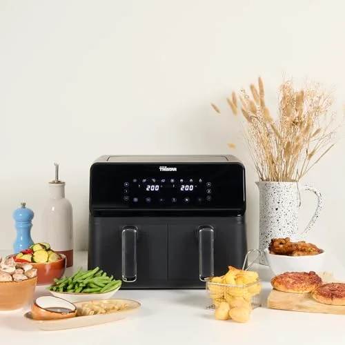 Tristar ▫️ Fritadeira Airfryer com cesto duplo - 2 x 4 L de capacidade - 2700 W - 8 programas - temperatura ajustável por cesto 2