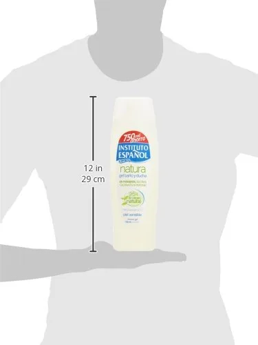 Instituto Español ▫️ Natura - Gel de banho e duche para pele sensível - 750 ml (10850) (Embalagem de 3) 4