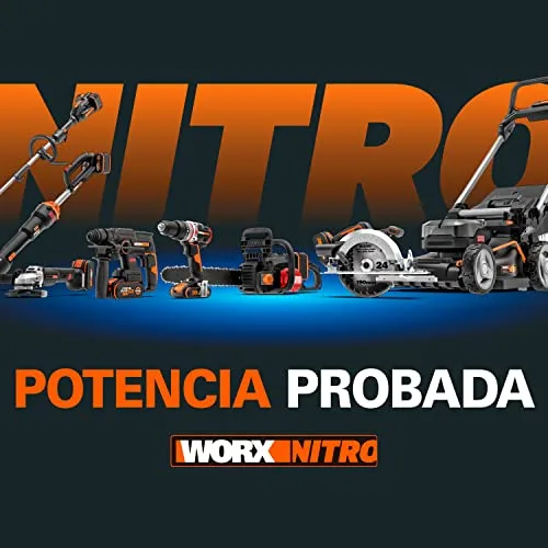 WORX ▫️ WX265 Aparafusadora de impacto Nitro 20 V sem escovas, 200 Nm, 3 velocidades, 2 modos, 2 baterias de 2 Ah, para metal, madeira e automoción 2