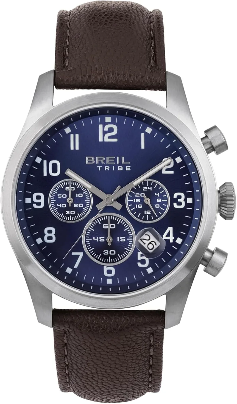 BREIL ▫️ Relógio para homem, coleção Classic Elegance, movimento de quartzo, mostrador analógico, resistente à água até 50 metros, ideias para presentes para homem