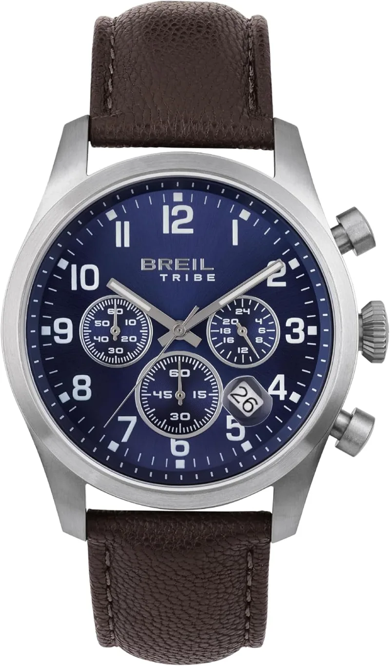 BREIL ▫️ Relógio para homem, coleção Classic Elegance, movimento de quartzo, mostrador analógico, resistente à água até 50 metros, ideias para presentes para homem