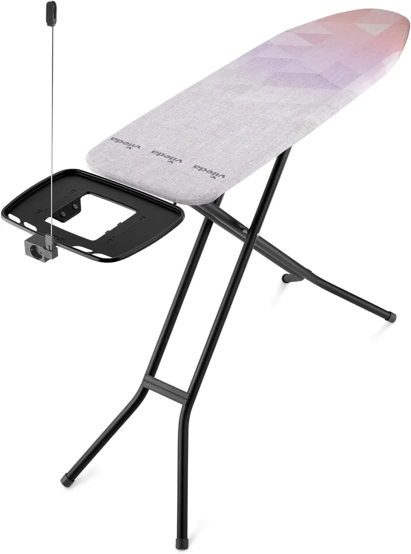 Vileda ▫️ Tábua de engomar Diamond : Mantém-se nova durante mais tempo : Muito estável : Altura ajustável até 97 cm