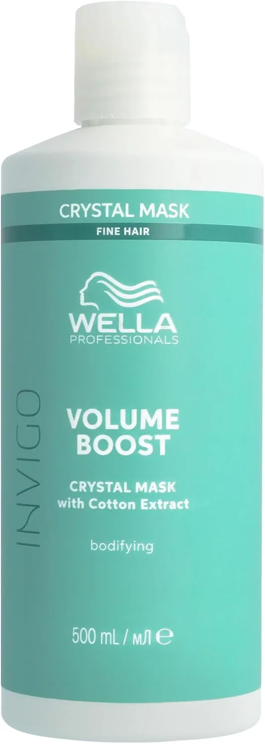 Wella Professionals ▫️ INVIGO VOLUME BOOST Crystal - Máscara capilar leve com efeito volumizador, 500 ml