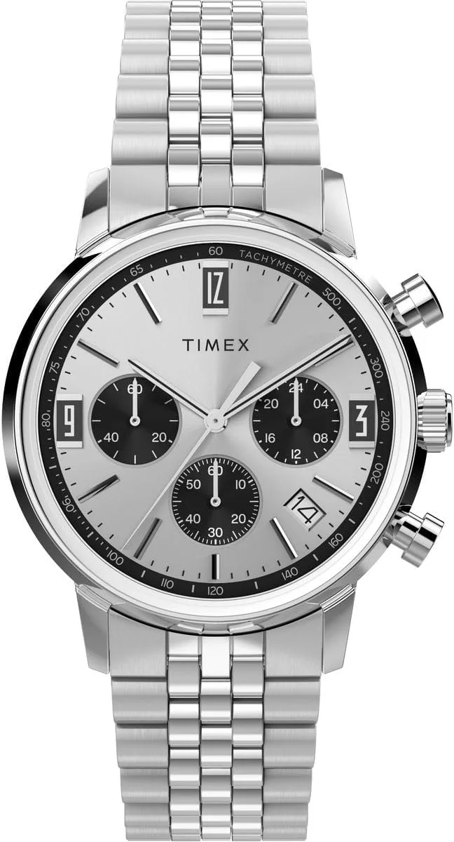 Timex ▫️ Relógio de quartzo cronógrafo para homem modelo Marlin Chrono