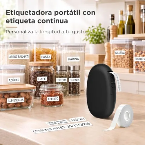 SUPVAN ▫️ E10 Impressora de etiquetas Bluetooth com 3 rolos de 6 m de etiquetas à prova de água 3