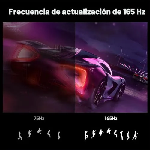 KOORUI ▫️ Monitor de 27 polegadas, monitor para jogos de 165 Hz, ecrã IPS para computador, FHD 1920×1080, 1 ms GTG, Adaptive Sync, 90 % DCI-P3, HDMI, DisplayPort, VESA 75 × 75 mm 4