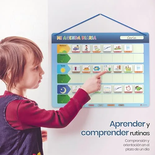 LIKARTO ▫️ Agenda diária para crianças, quadro magnético, 162 ímanes 5