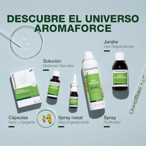 PRANAROM ▫️ Aromaforce Oleobiotic - Saúde das vias respiratórias - Óleos essenciais 100% puros e integrais - 15 cápsulas 6