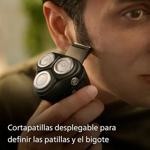PHILIPS ▫️ Série 3000 Máquina de barbear elétrica para homem, máquina de barbear com aparador de barba, 27 lâminas, cuida da pele, 60 min de autonomia, para uso a seco e molhado, recarregável, estojo, S3241/12, cinzento 6