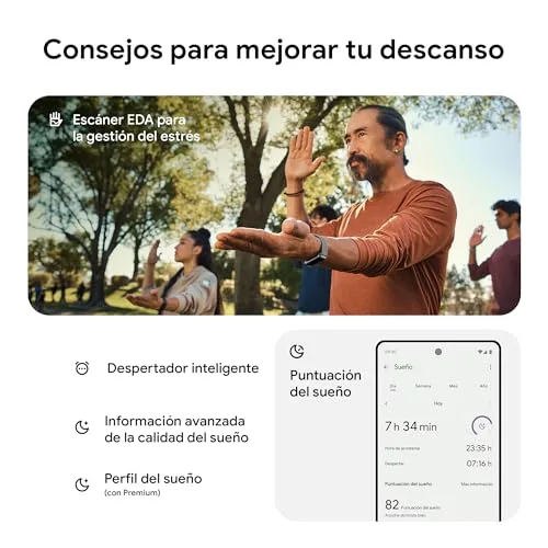 Fitbit ▫️ Google Charge 6 - Pulseira de atividade com 3 meses de subscrição do serviço Google Health Premium incluídos, 7 dias de autonomia da bateria, Google Wallet e Maps, Obsidiana/Alumínio Preto 5