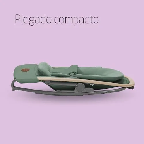 Maxi-Cosi ▫️ Kori Espreguiçadeira para bebé 2 em 1 com arco de brinquedos, 0-2 anos, máx. 15 kg, baloiço para bebé, 3 posições de reclinação com uma só mão, leve e compacta, arnês Easy-in, Eco Care, Beyond Green 6