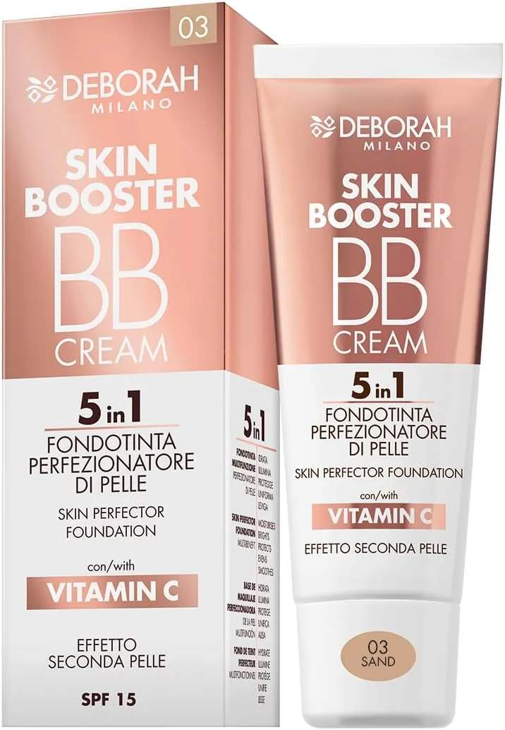 DEBORAH ▫️ MILANO Dh Fdt Bb Cream Skin Booster para uso profissional, para melhorar o desempenho em cada aplicação, com especificações técnicas N3 1X3