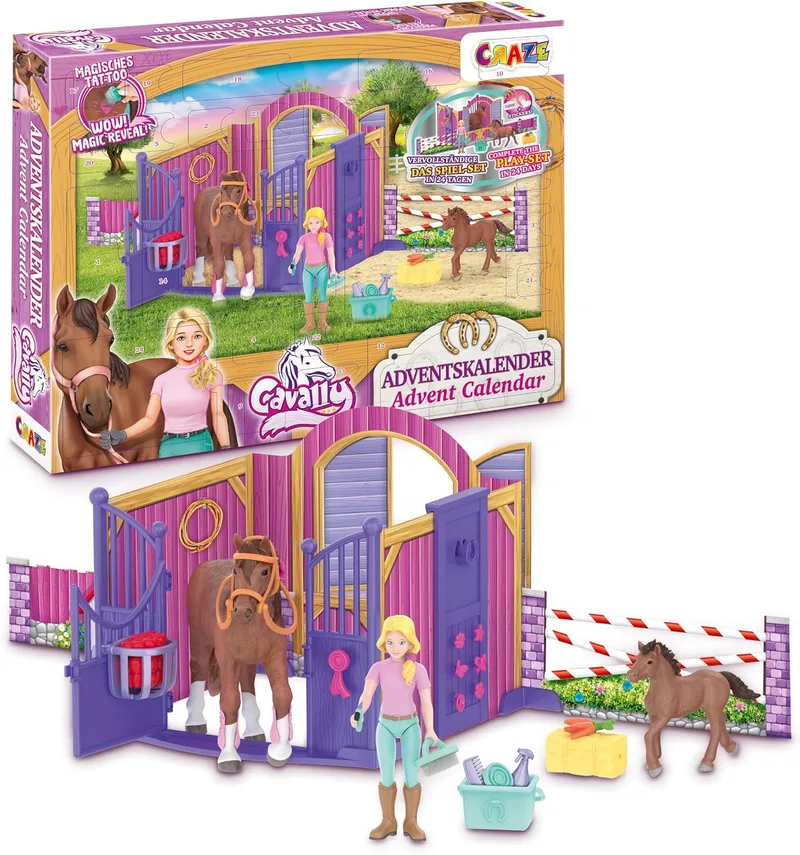CRAZE ▫️ CAVALLY Calendário do Advento dos Cavalos - 24 Surpresas