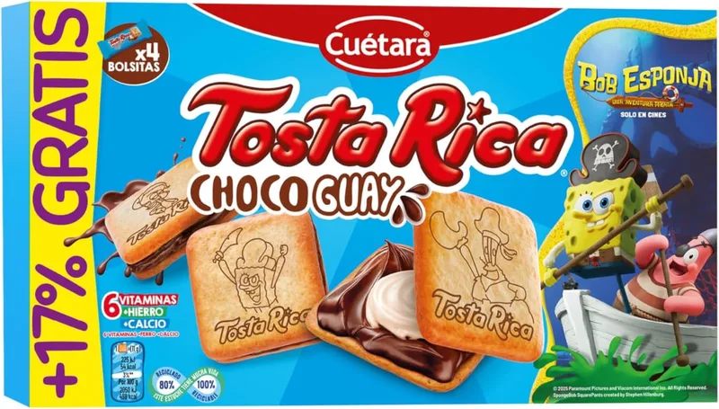 Cuétara ▫️ Tosta Rica Chocoguay 144g + 17% livre, ()
