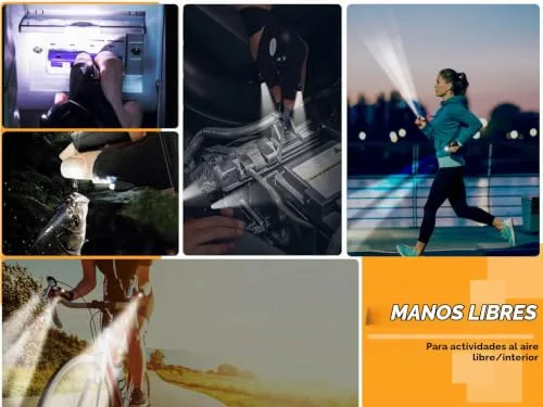 LANANUVO ▫️ Luvas de pesca, luvas LED recarregáveis, presente para homens, presente criativo para o pai, luvas com lanterna LED para reparações, trabalho e acampamento, presentes originais de aniversário e Natal 5