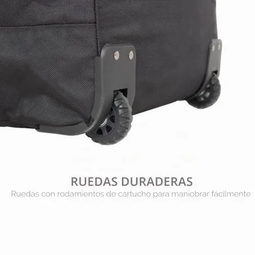 Lifeventure ▫️ Mala de viagem Expedition Duffle com rodas resistentes | 100 litros de capacidade, com pega telescópica e base rígida 5